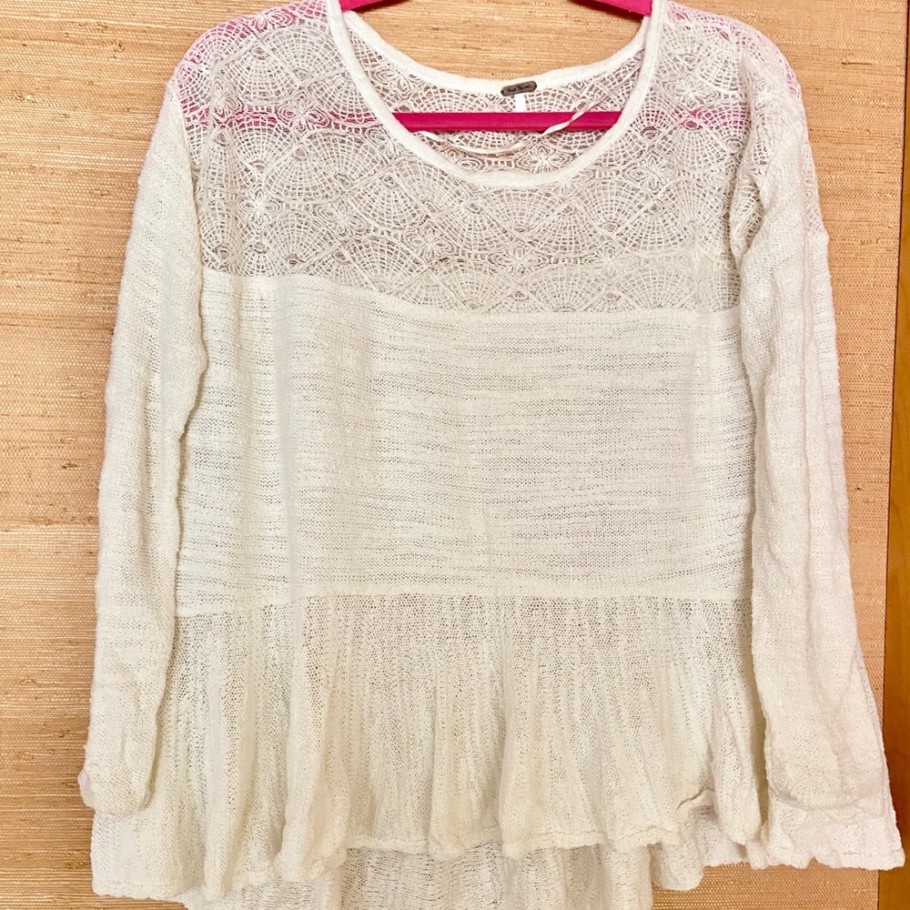 Free people ivory sweaters